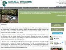 Tablet Screenshot of memorialecosystems.com